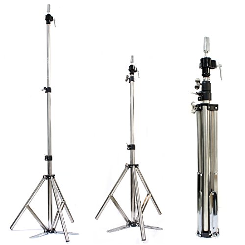 Neverland Adjustable White Steel Tripod Stand Hairdressing Training Heads Mannequin Holder With Bag