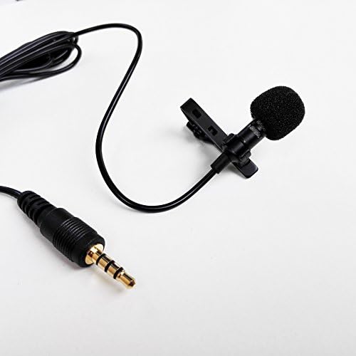 Lavalier Lapel Microphone Clip-on Omnidirectional Condenser Mic for Apple iPhone, iPad, iPod Touch, Android and Windows Smartphones