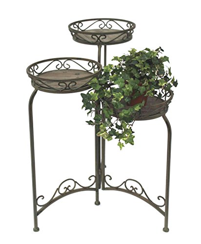 DanDiBo Blumentreppe 11136 „Malega“ 72 cm Blumenständer mit 3 Körbe Hocker Blumenhocker - 5