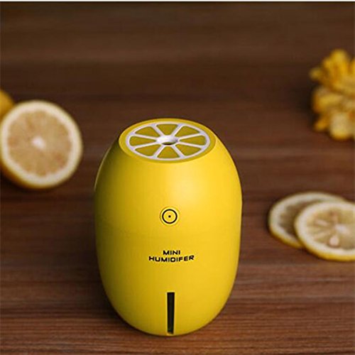 LED Luftbefeuchter, GLISTENY 180ml Humidifier Ultraschall Diffuser LED Nachtlicht Kalten Nebel Technologie Mini Raumbefeuchter mit für Babies Yoga Kindergarten Schlafzimmer Büro etc
