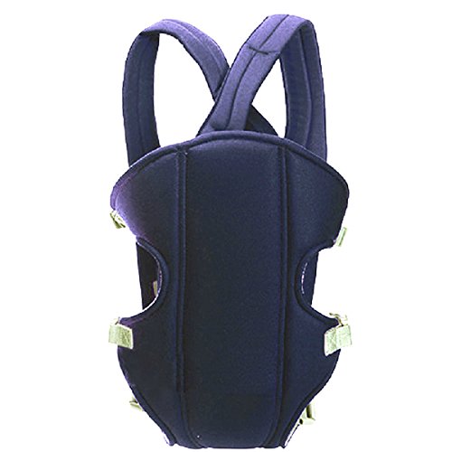 Blue Baby Carrier Sling Wrap Rider Infant Comfort Backpack in Plastic Steel Buckle