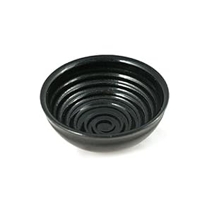 korium Shaving bowl Black Night - handmade ceramics - Image 3