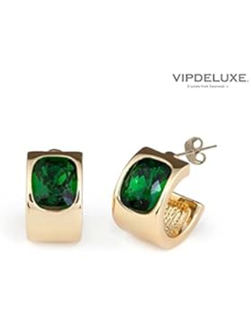 VIPDELUXE Damen Swarovski Ohrringe Santorini grün