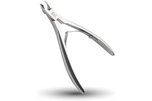 Rui Smiths Ultra-Premium Taglia Cuticole, Professionale, Acciaio Inossidabile, Manico giapponese, Finitura a Specchio, Doppia Molla, Ganascia da 5 mm (Half Jaw)