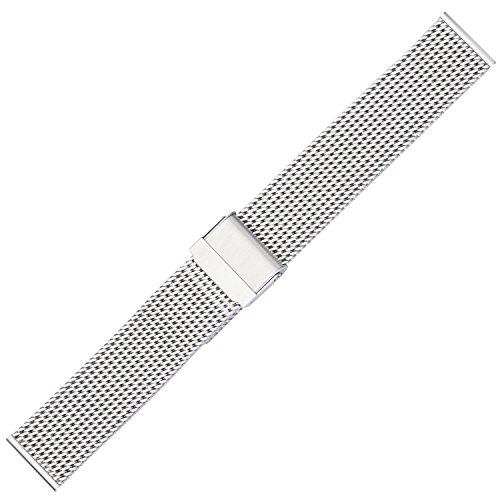 22mm Eichmüller Edelstahlarmband M18 Milanaise mit Klappschließe 22mm Eichmüller Edelstahlarmband M18 Milanaise mit Klappschließe