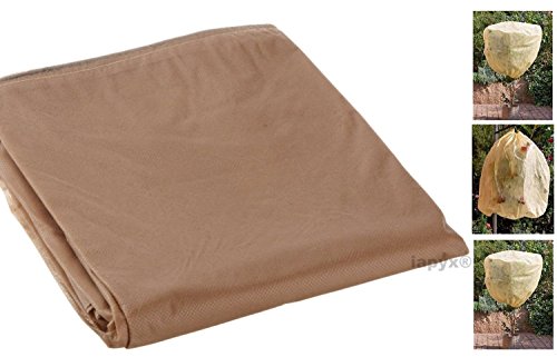 Filmer 25057 Wintervlies-Schutzhaube, 80 x 100 cm, mit Kordelzug, 3er-Set - 2