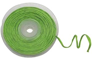 HOBI Rouleau de Raphia avec Fil métallique Vert 10 m - Vert - Taille Unique
