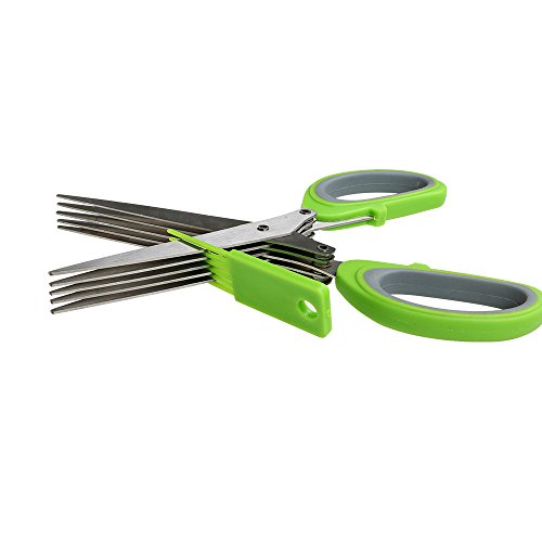 Kitchen Herb Schere, mehrklingen 18/8 Edelstahl Scheren für Küche - 3