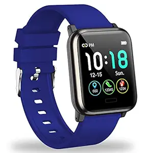 L8star Fitness Tracker with Heart Rate Monitor, 1.3 inch Color Screen Smart Watch with Step Counter Calorie Counter Fitness Watch Sleep Monitoring Sedentary and Call Reminder for Men and Women (Blue)