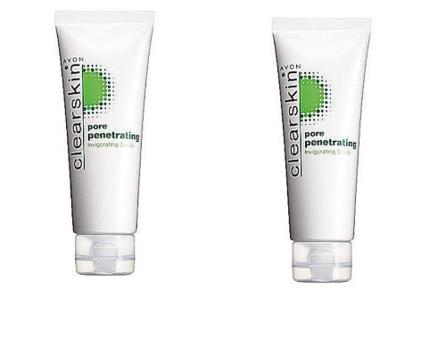 2 x Avon Clearskin Pore Penetrating Invigorating Scrub 75 mls each