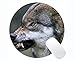Produktbild Runde Gaming-Mauspad, Snarl Wildlife Wolf 200 Mauspads für Computer Laptop 230 x 230 mm