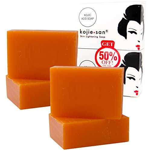4 bars Kojie San Kojic Acid Soap Soap 65 grams per bar by Kojie San
