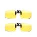Produktbild Cyxus (2 Stück) Blue Light Filter Clip-on Computerbrille Lesebrille Nerd Brille Augenschutzbrille,UV Blocking Anti-Eye-Strain Unisex Eyewear 2 große gelbe Linse