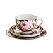 Produktbild Maxwell & Williams S31225 Royal Old England Gedeck, Teller und Tasse mit Untertasse, Motiv: Wildrose, in Geschenkbox, Porzellan