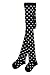Weri Spezials Baby and Children Tights, Black/White Peas, Size: 2-3 years (92/98)