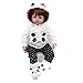 Produktbild Minsong Newborn Dolls with Panda Outfits 93/5000 60cm Weiches Vinyl Silikon Leben Wie Reborn Babypuppe Bob Haar Neugeborenen Puppen Mit Panda Outfits
