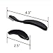 SevenMye Pack of 3 Folding Eyelash Combs, Stainless Steel Teeth Eyebrow Comb Lash Makeup Brush