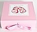 Baby girl Gift,personalised Baby girl Gift,Personalised keepsake Box,Pink Shoes/Pink