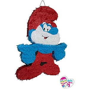Pinata Schlumpf. Papa Schlumpf Pinata. 3D (Optionaler Stick)