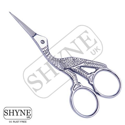 Full Silver Embroidery Scissors And Cross Stitch Sewing Sizes 9.5cm / 11cmFull Silver Embroidery Scissors And Cross Stitch Sewing Sizes 11cm