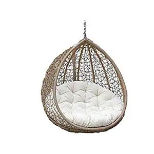 ART GHAR Outdoor/Indoor/Balcony/Garden/Patio/Hanging Swing Chair of Bamboo (Color-Bronze)