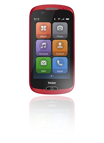 Haier E-ZY A6 Smartphone d  bloqu   3G  Ecran  4 Pouces - 4 Go - Simple SIM - Android 4 2 Jelly Bean  Rouge