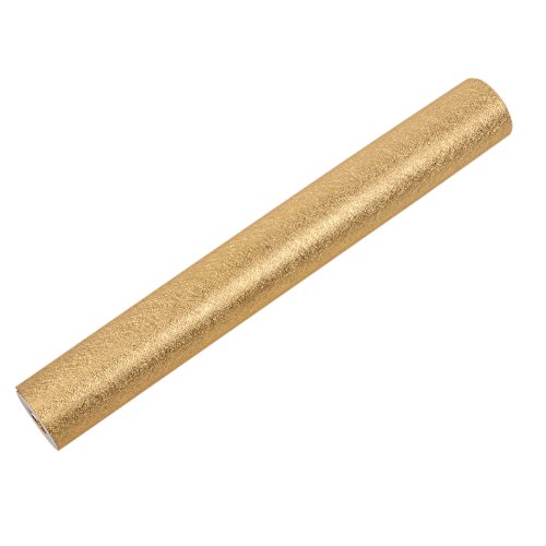 Luxus Gold Folie Tapete Wohnzimmer Schlafzimmer TV Hintergrund Wand, Decke Reflektierende gebürstet Gold Leaf Tapeten, lang 10 m * Breite 0,53 m (5 & # x33 a1;), Pure Tapete Golden - 2