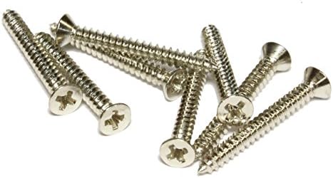 Pickup mounting ring screws for guitars 8 pcs #2 x 3/4" nickel (ship from usa)