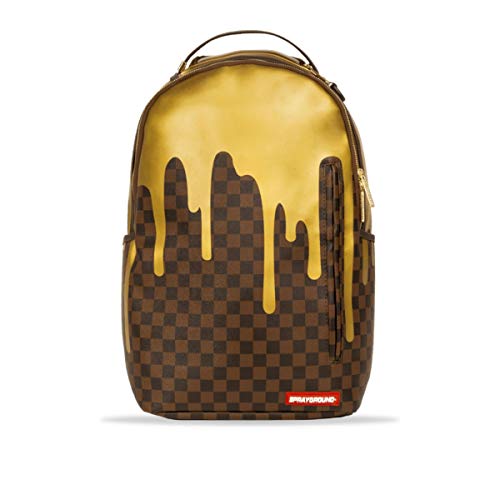 Preisvergleich Produktbild Sprayground / Rucksack Gold Kariert Tropfen Braun / SPR_910B1637SS19