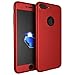 iPhone 7 Plus Case, 360 Degree Full Body Protection Front & Back Case Cover With Tempered Glass for Apple for iPhone 7 Plus (Red) RS.320.00