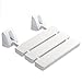 Produktbild LIU BATHROOM Faltbare Wand Duschhocker Wand- Duschstuhl Hocker Folding Schuhe Hocker Alter Mann/Behinderte Frau Anti-Rutsch-Heavy-Duty Stuhl Weiß Max 120 Kg