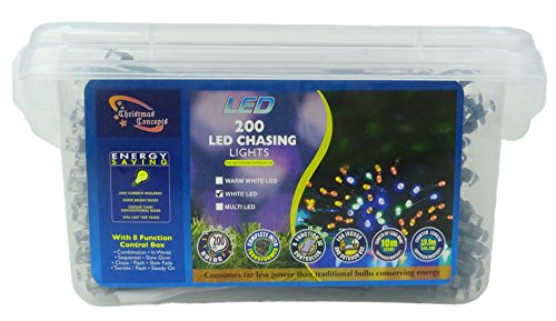 Christmas Concepts® 200 Bright White Super Bright LED Multi Function String Lights - Indoor/Outdoor Lights