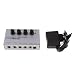 Produktbild IPOTCH Audio Mixer 4 Kanäle Mono Stereo Audio Sound Mixer Ultrakompakt Low Noise mit Netzteil