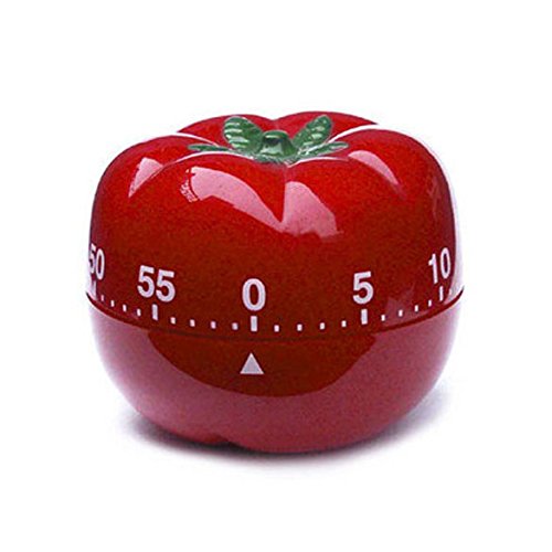 Demiawaking 1-60min 360 Grad Mode Niedlich Indoor Tomate Form Mechanische Countdown-Timer