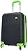 Produktbild Koffer Santorin schwarz grün Größe L Carbon / Polycarbonat ABS Hartschale Reisekoffer Trolley Case Fa. Bowatex