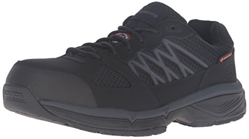 Skechers for Work Men's Conroe Searcy Work Shoe, Black, 7 M US