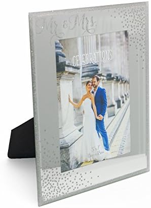 Wedding Gift 5 x 7 Photo Frame Mr and Mrs Boxed with Gift Bag