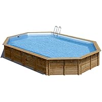 Piscina de madera GRE ovalada Avila Wooden Pool GRE 790092
