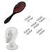Segolike Female Foam Mannequin Wig Hair Hat Glass Display Head with Hair Extension Brush and Spiral Clip Pins RS.780.00
