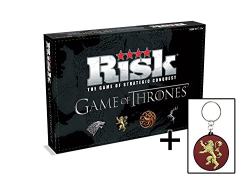 Preisvergleich Produktbild Game of Thrones Risiko (Englisch mit dt. Anleitung) + Schlüsselanhänger Lannister