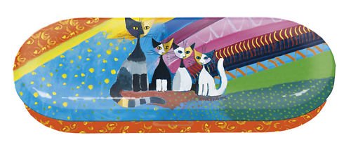 Fridolin 18716 Rosina Wachtmeister Under The Rainbow Brillenetui Metall mehrfarbig 16 x 6,6 x 2,8 cm