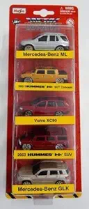 Maisto 5 Pcs. Gift Set, 3 Free Wheel Die cast Car Set (Multicolor)