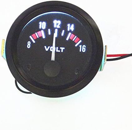 Universal 8-16V Voltmeter Gauge Meter Racing Car 2 inch 52mm car Voltmeter Instrument