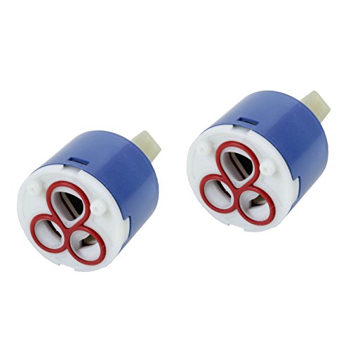 2er-Set Keramik-Kartusche 35 mm Ersatzkartusche Ersatzpatrone Ersatz Kartusche für Armaturen Einhebelmischer Wasserhahn. Ersatz-Kartuschen im Sparset