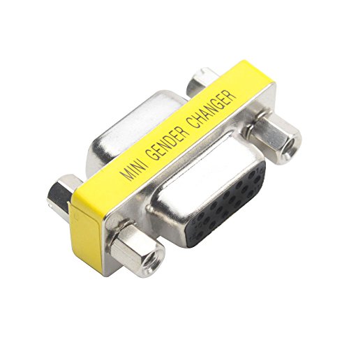niceeshop(TM) HD 15 (VGA) Female to HD 15 (VGA) Female Mini Geschlecht Changer /Adapter