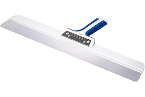 Colorus Profi Flächenspachtel 600mm | Fassadenspachtel aus rostfreiem Edelstahl | Breitspachtel mit 2K Soft Griff | Großflächenrakel Dekorspachtel | Verputzer Werkzeug Maler Werkzeug