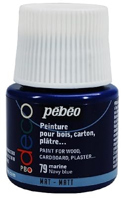 Pébéo 204079 Déco Acrylique Mat 1 Flacon Marine 45 ML