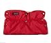 RED WINTER WARMER BABY PRAM PUSHCHAIR STROLLER HAND MUFF FINGERLESS GLOVES