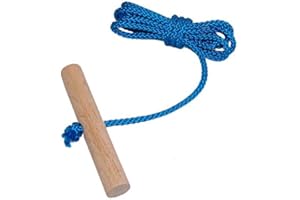 JOHANN HASLBERGER Looping-Lu Schlittenseil mit Holzgriff aus Buchenholz 1 Zugseil