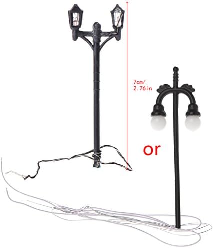JAGETRADE Miniature Landscape Street Lamp Road Light Bonsai Lighting Ornament Garden Decor